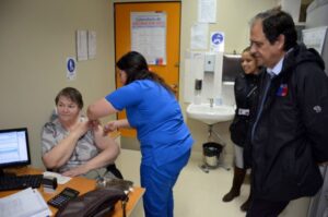 Comunidad natalina se vacuna contra la influenza