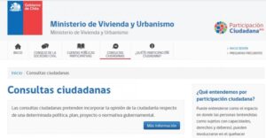 Minvu lanza inédita consulta ciudadana online para definir normas reglamentarias
