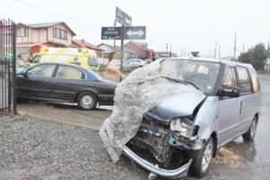 Choque frontal dejó dos personas lesionadas