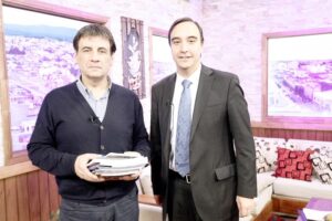 Intendente visitó a Pingüino Multimedia