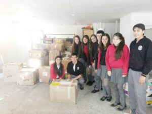 Alumnos del Colegio Alemán se sumaron a ayuda para Valparaíso