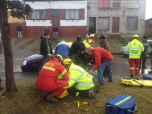 Dos lesionados en colisión