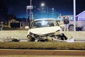 Milagrosa salvada de conductor tras violento accidente en Av. Costanera