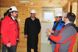 Boccazzi inspeccionó construcción de sede destinada a suboficiales en retiro de Gendarmería