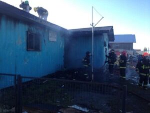 Incendio consumió sede del Club Deportivo Fitz Roy