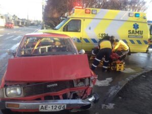 Un lesionado en colisión por alcance