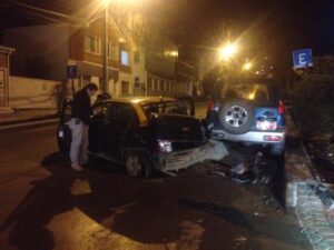 Un lesionado por colisión en Waldo Seguel con Armando Sanhueza