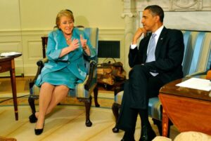 Michelle Bachelet se reunió con  Barack Obama en EE.UU.