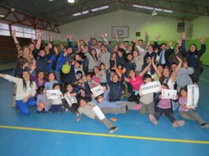 Fosis realiza trabajo voluntario en Escuela Argentina