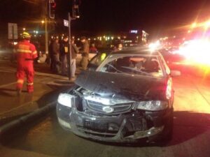 Cinco personas resultaron lesionadas en colisión