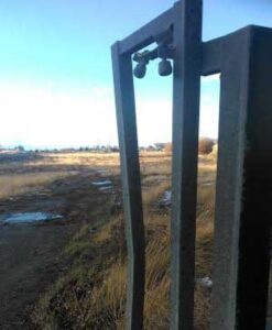 Roban portón metálico desde recinto del IND