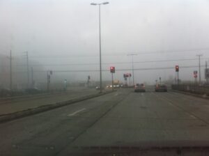Neblina cubrió el sector norte de Punta Arenas