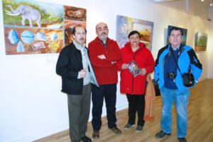 Artistas de Puerto Montt exponen en la Casa Azul del Arte