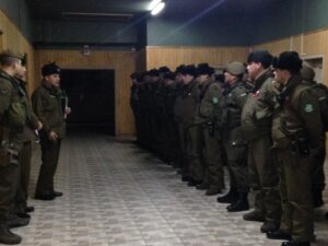 Un centenar de Carabineros en las calles en vísperas del 11 de septiembre