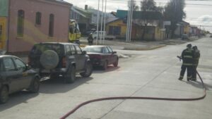 Emergencia por fuga de gas en vehículo