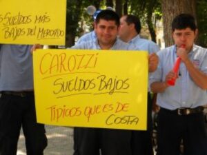 Huelga en empresa Carozzi. 