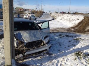 Un vehículo del ejército sufrió un accidente en la ruta 9 norte