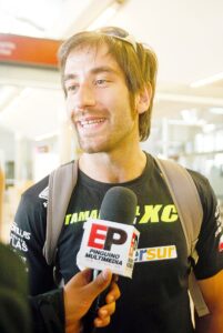 Patagón Gallegos tras quedarse sin poder participar en el Dakar