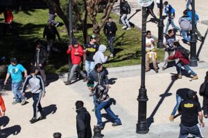 Daños y lesionados en Punta Arenas tras el clásico del futbol