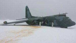 Avión Hércules de la Fuerza Aérea de Brasil sufrió accidente en la Antártida