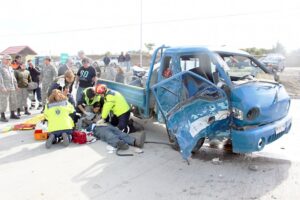 Trabajador falleció tras colisionar camión y furgón en la Ruta 9 Norte