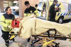 Estadounidense  herido en parapente fue trasladado  a Santiago