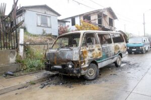 Incendian dos vehículos en la misma  población en horas de la madrugada
