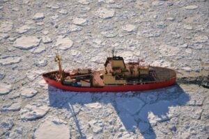 El Viel navegó sobre un 90 por ciento de la superficie de mar cubierta por hielo