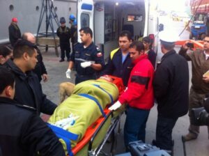 Tripulante filipino sufrió quemaduras y lesiones graves