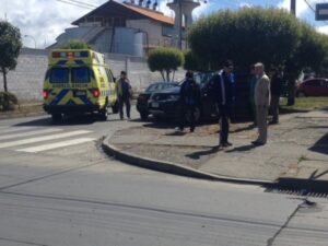 Mujer embarazada resultó herida en colisión