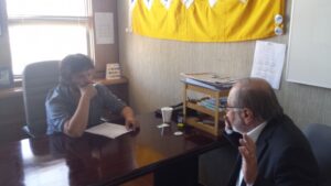 Diputado Boric se reúne con el gerente de Servitrans