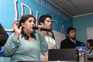 Vocera de los profesores en paro denunció que les cambiaron las reglas del juego