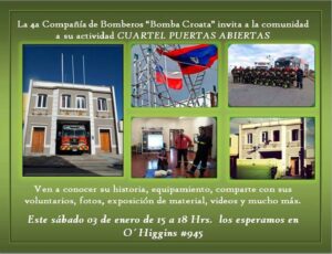 Bomba Croata abrirá este sábado sus puertas a la comunidad