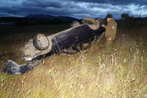 Puerto Natales: lesionados en accidente de tránsito fueron traídos a Punta Arenas