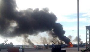 10 muertos y 13 heridos en accidente de un F-16 griego en España