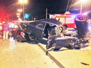 Joven resultó lesionada en violenta colisión