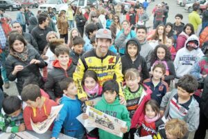 Recepción de campeón tuvo Víctor “Patagón” Gallegos