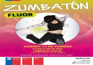 “Zumbatón Nocturna” en el Gimnasio Fiscal de Punta Arenas