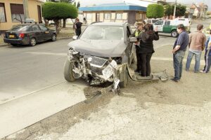 Triple colisión dejó herida a una niña de 8 años