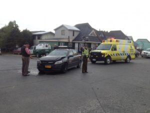 Cuatro personas lesionadas en dos accidentes de tránsito