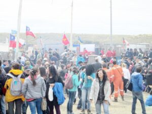 Gran recibimiento tuvieron los participantes del asado más grande de Tierra del Fuego