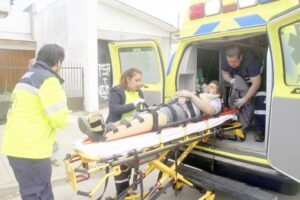 Trabajador con lesión grave tras cortarse pierna con galletera