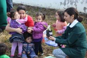 Niñas y niños del jardín de verano plantaron árboles en el día del amor a la naturaleza