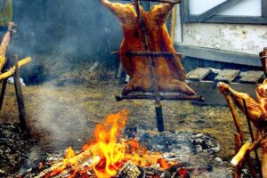 Sobre 100 corderos en “El asado más grande”