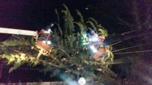 Viento provocó corte de energía eléctrica