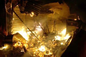 Incendio consumió vivienda en el sector de Huertos Familiares