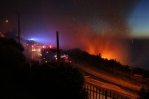 Distintos focos de incendios se mantienen activos en la región de Los Lagos