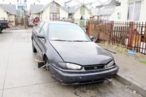 Auto robado hace un mes apareció desmantelado