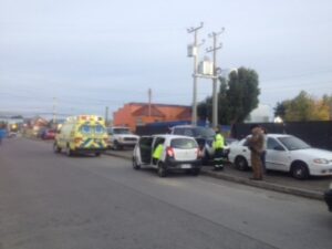 Colisión deja dos personas lesionadas