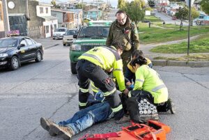 Con lesiones trabajador atropellado en Av. España